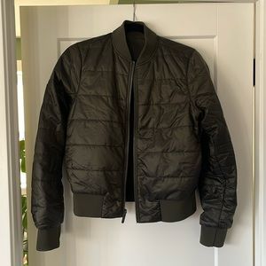 Lululemon Reversible Bomber Jacket | Olive Green